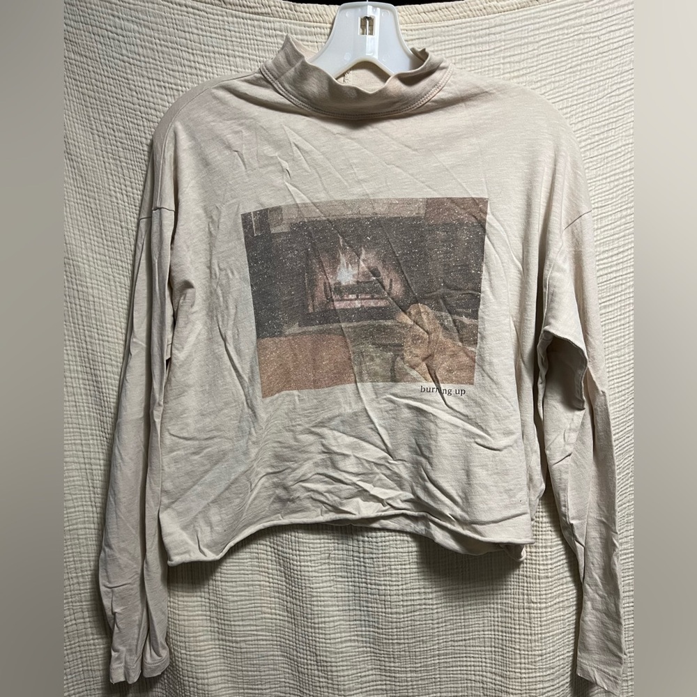Mock Neck Crop Top
